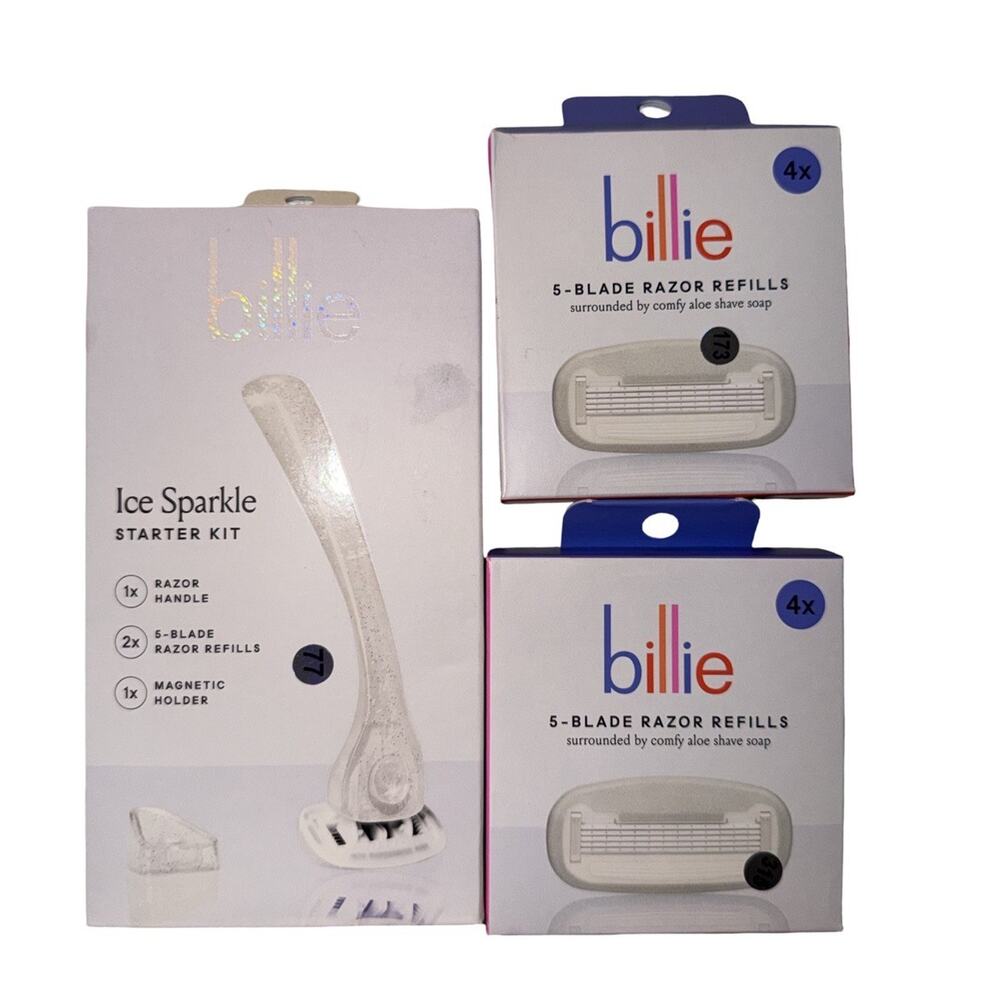 Billie Razor Starter Kit With 2 Refill Packages NEW IN BOX